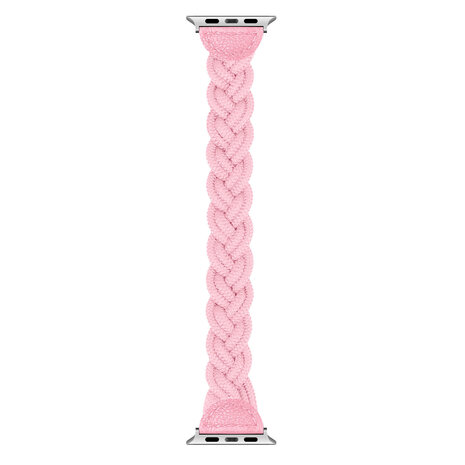 Strap-it Strap-it Bracelet nylon entortillé Apple Watch (rose)