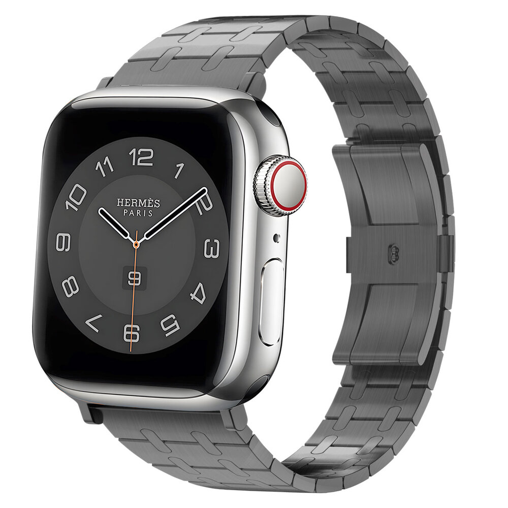 Strap-it Strap-it Bracelet acier royale Apple Watch (noir)