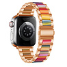 Strap-it Strap-it Bracelet résine-acier Apple Watch (or rose/arc-en-ciel) Strap-it Strap-it Bracelet résine-acier Apple Watch (or rose/arc-en-ciel)