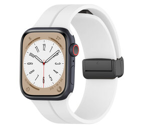 Strap-it Bracelet à fermoir magnétique Apple Watch (blanc)