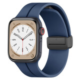 Strap-it Bracelet à fermoir magnétique Apple Watch (bleu foncé)