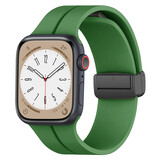 Strap-it Bracelet à fermoir magnétique Apple Watch (vert armée)