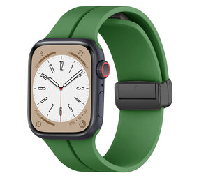 Strap-it Bracelet à fermoir magnétique Apple Watch (vert armée)