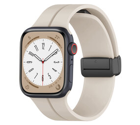 Strap-it Bracelet à fermoir magnétique Apple Watch (blanc cassé)