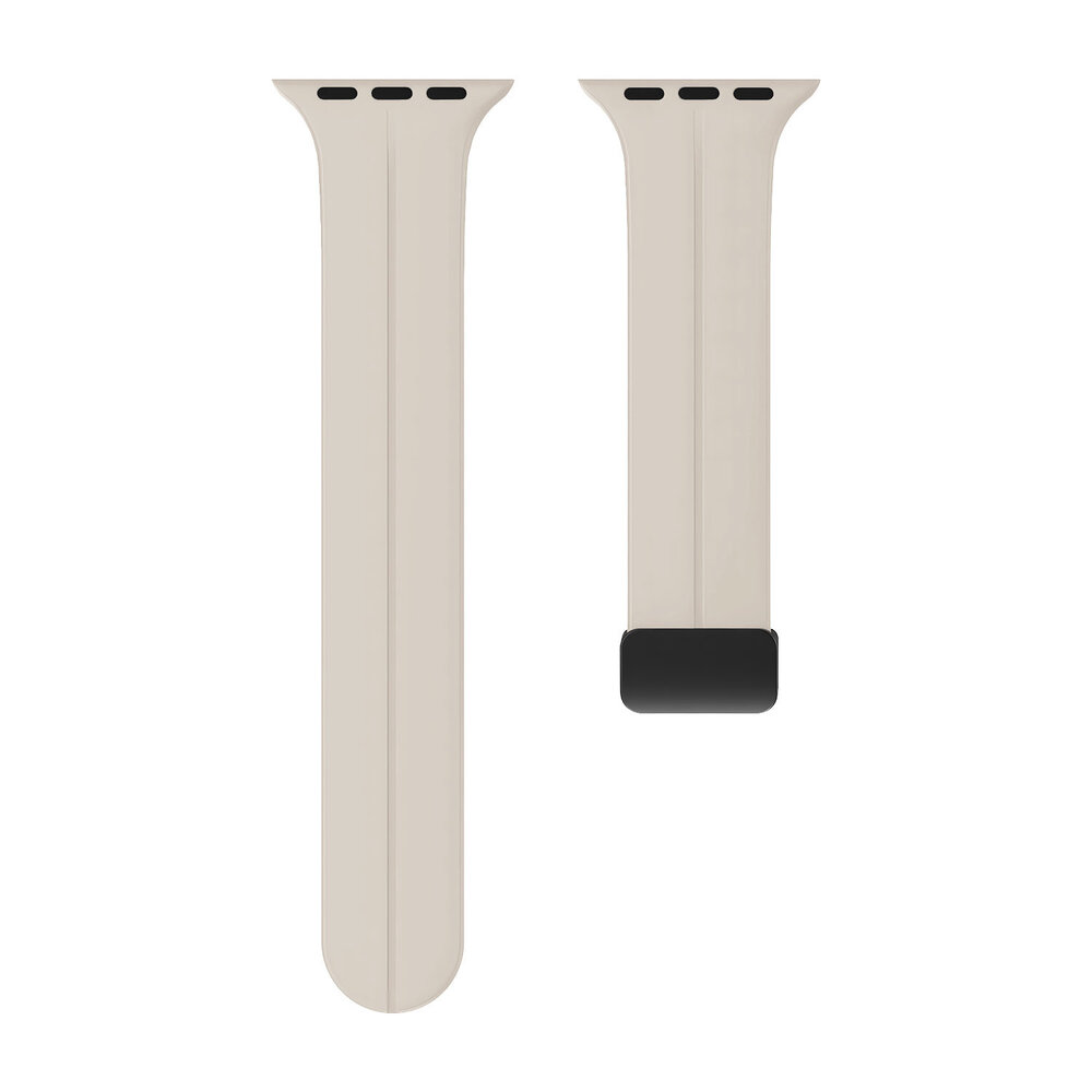 Strap-it Strap-it Bracelet à fermoir magnétique Apple Watch (blanc cassé)