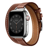 Strap-it Bracelet cuir Double Tour Apple Watch (marron) Strap-it Bracelet cuir Double Tour Apple Watch (marron)