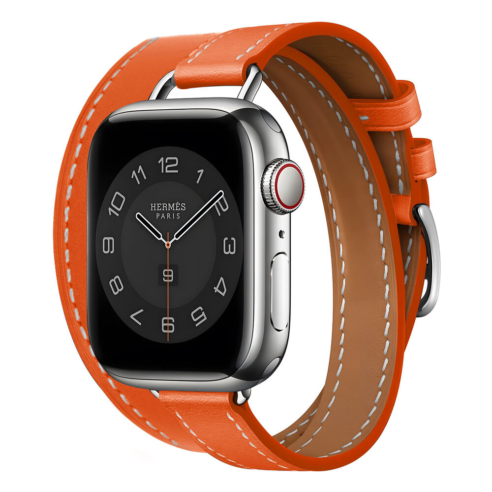 Strap-it Strap-it Bracelet cuir Double Tour Apple Watch (orange) Strap-it Strap-it Bracelet cuir Double Tour Apple Watch (orange)