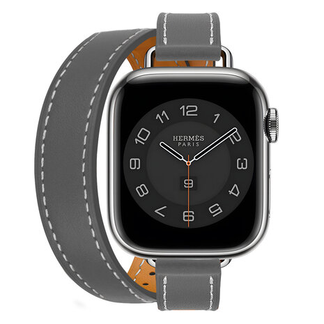 Strap-it Strap-it Bracelet cuir Double Tour Apple Watch (gris) Strap-it Strap-it Bracelet cuir Double Tour Apple Watch (gris)