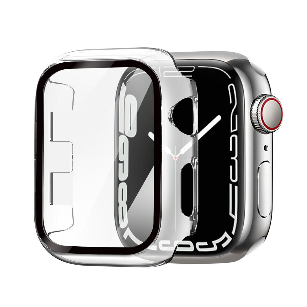 Strap-it Strap-it Coque rigide avec verre Apple Watch (transparent)