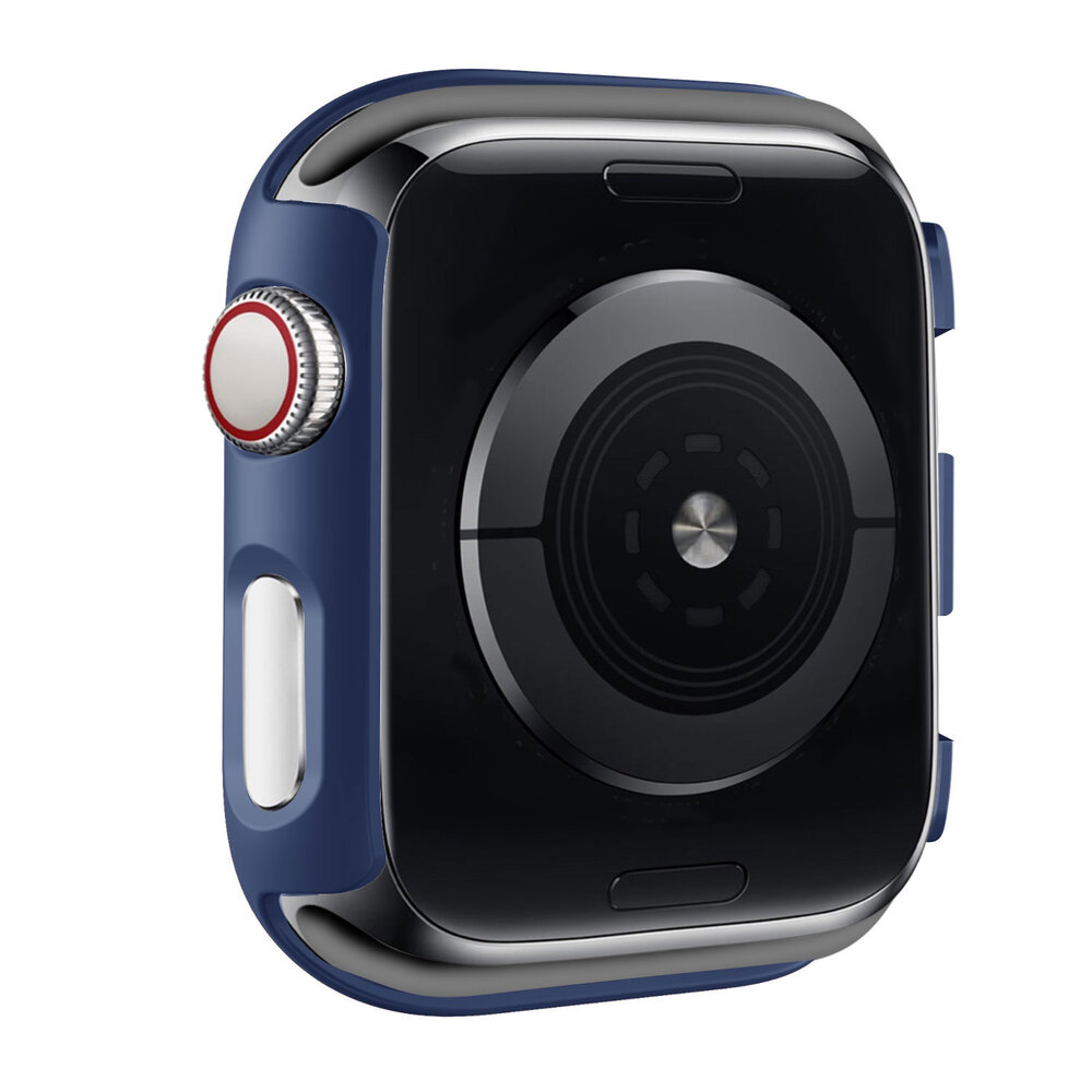 Strap-it Strap-it Coque rigide avec verre Apple Watch (bleu foncé)