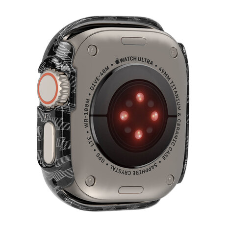 Strap-it Strap-it Coque rigide avec verre Apple Watch Ultra 49mm (fibre de carbone) Strap-it Strap-it Coque rigide avec verre Apple Watch Ultra 49mm (fibre de carbone)