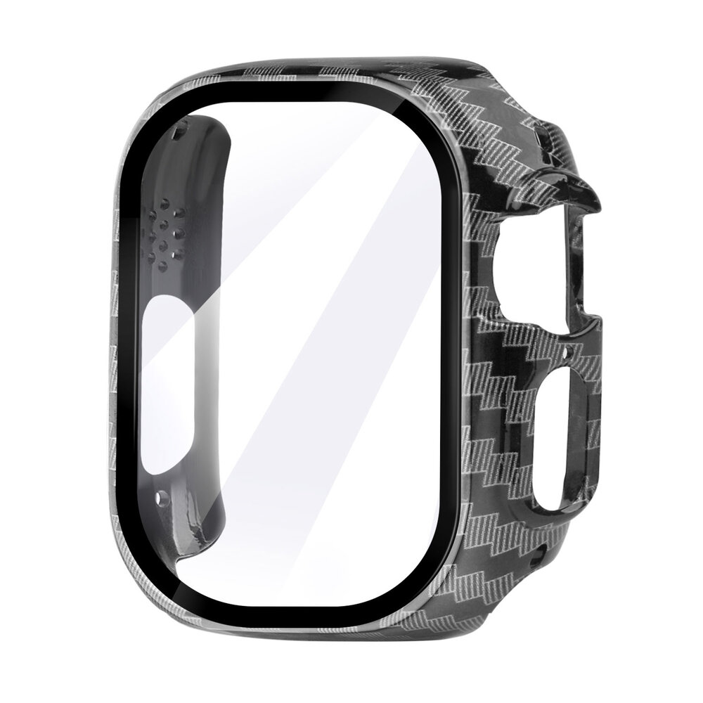 Strap-it Strap-it Coque rigide avec verre Apple Watch Ultra 49mm (fibre de carbone) Strap-it Strap-it Coque rigide avec verre Apple Watch Ultra 49mm (fibre de carbone)