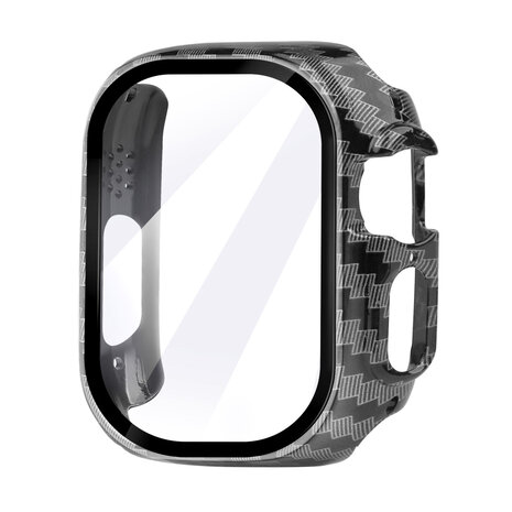 Strap-it Strap-it Coque rigide avec verre Apple Watch Ultra 49mm (fibre de carbone) Strap-it Strap-it Coque rigide avec verre Apple Watch Ultra 49mm (fibre de carbone)