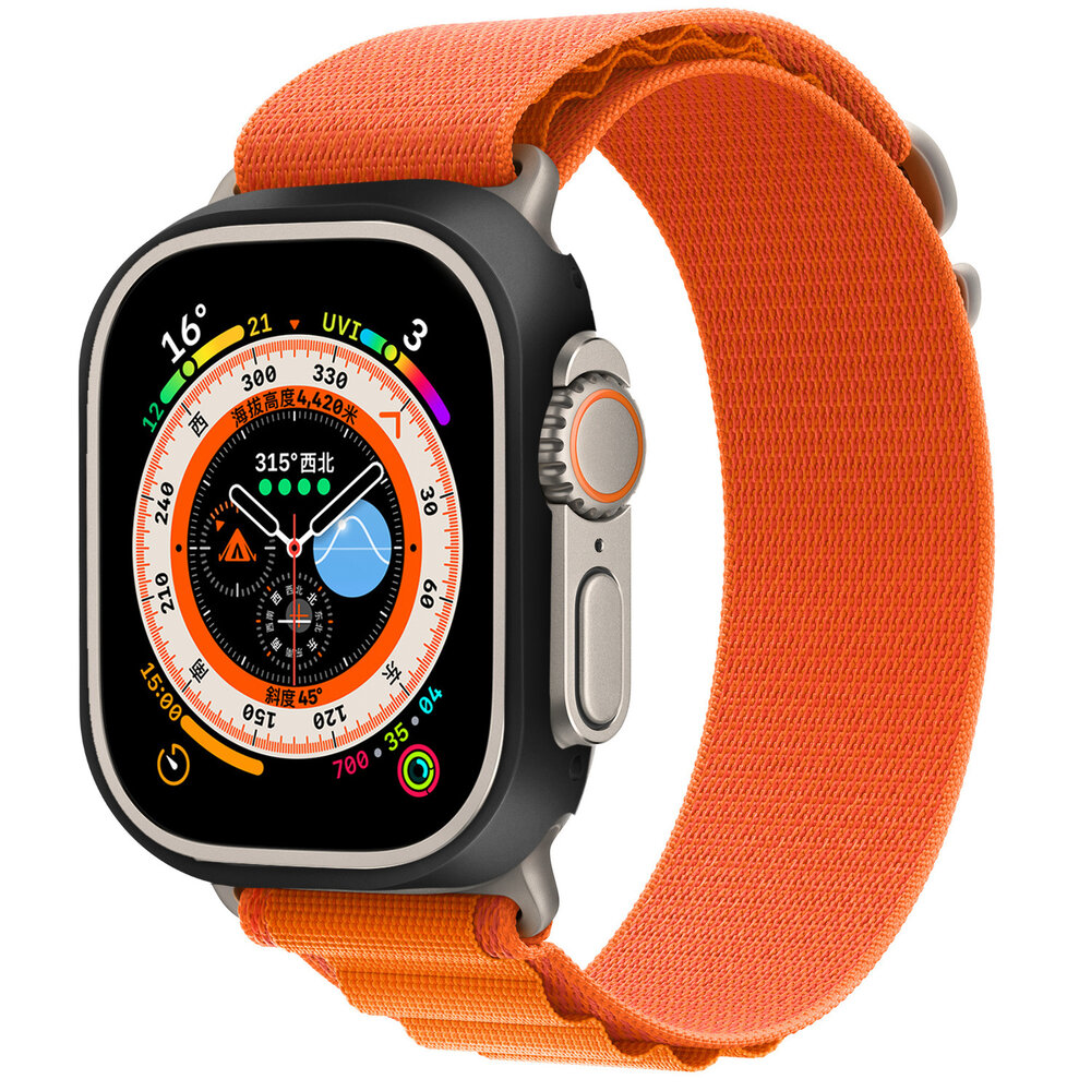 Strap-it Strap-it Coque métal Apple Watch Ultra 49mm (noir)