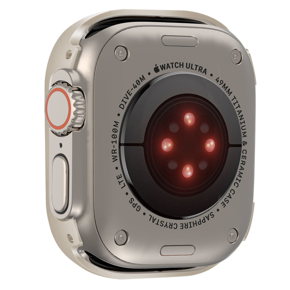 Strap-it Strap-it Coque métal Apple Watch Ultra 49mm (lumière stellaire)