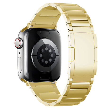 Strap-it Strap-it Bracelet titane Apple Watch (or)