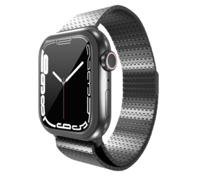 Strap-it Bracelet maille d'acier Apple Watch (noir)