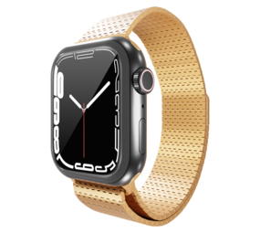 Strap-it Bracelet maille d'acier Apple Watch (or rose)