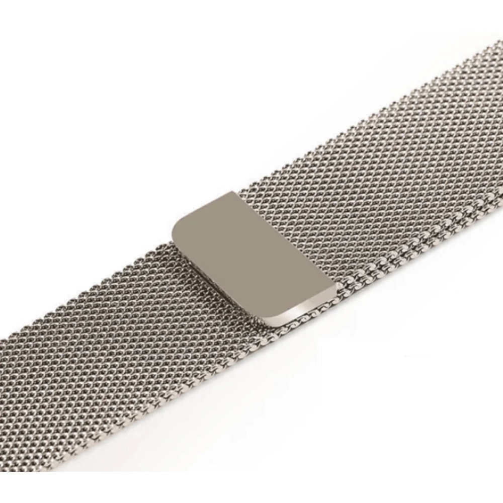 Strap-it Strap-it Bracelet Milanais Apple Watch (lumière stellaire)