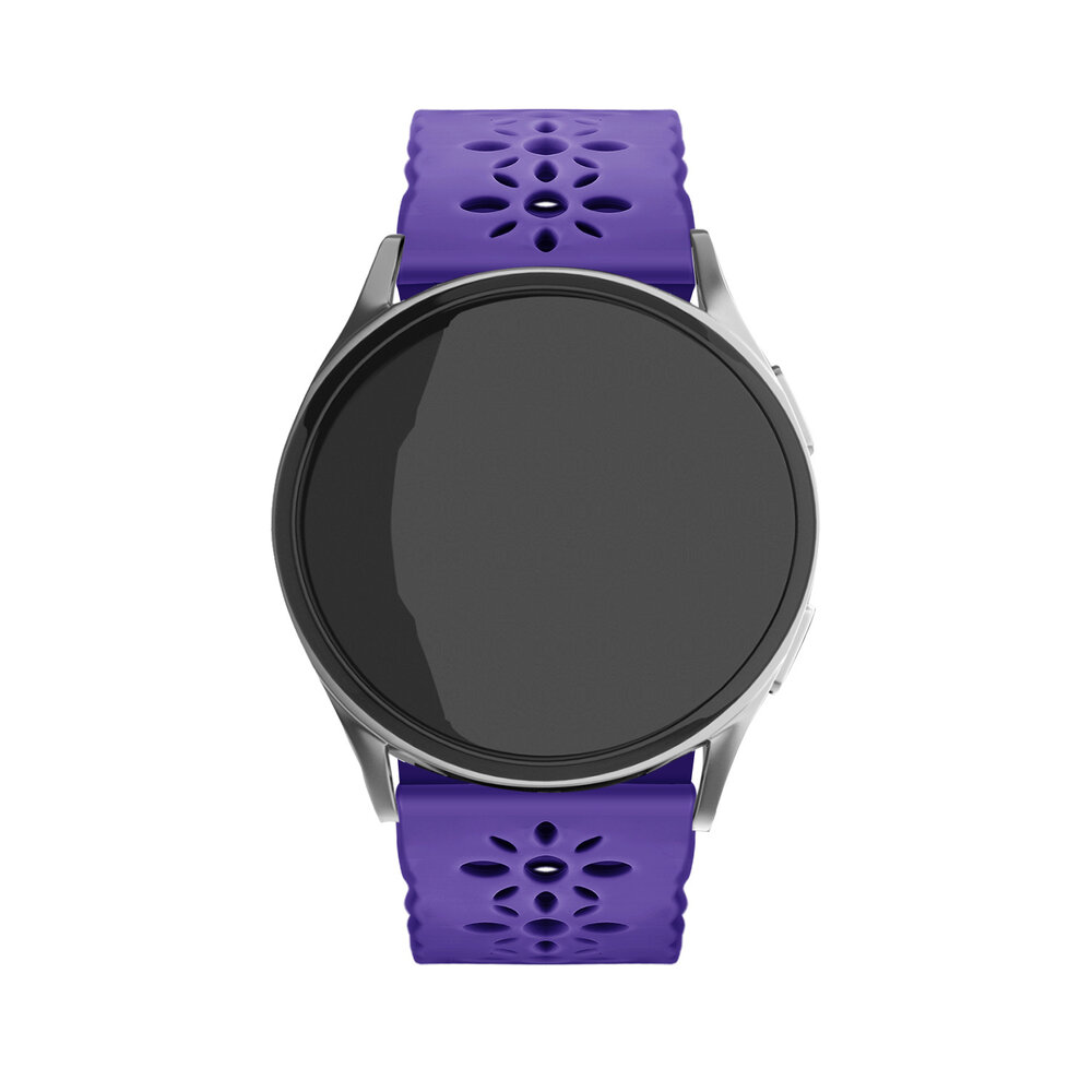 Strap-it Strap-it Bracelet silicone à motifs Samsung Galaxy Watch 4 40mm (violet)
