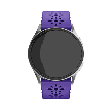 Strap-it Strap-it Bracelet silicone à motifs Samsung Galaxy Watch 4 40mm (violet)