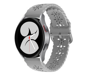 Strap-it Bracelet silicone à motifs Samsung Galaxy Watch 4 40mm (gris)