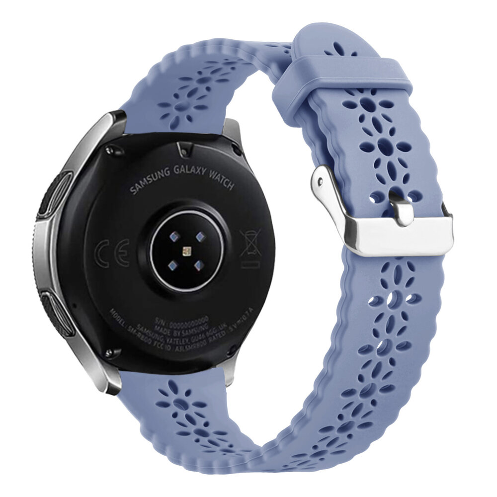 Strap-it Strap-it Bracelet silicone à motifs Samsung Galaxy Watch 4 40mm (gris lavende)