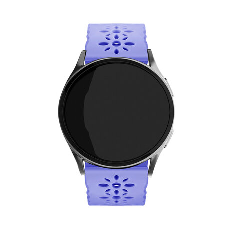 Strap-it Strap-it Bracelet silicone à motifs Samsung Galaxy Watch 4 44mm (lilas)