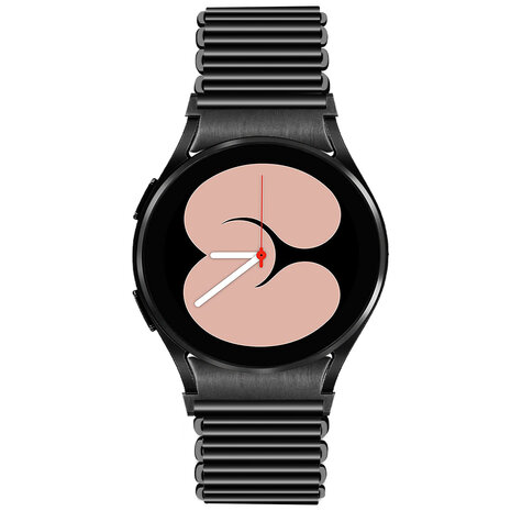 Strap-it Strap-it Bracelet acier chaîne Samsung Galaxy Watch 4 40mm (noir)