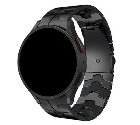 Bracelet Métal Compatible avec Samsung Galaxy Watch 4 40mm 44mm/Galaxy  Watch4 Classic 42mm 46mm, en Acier Inoxydable, Noir