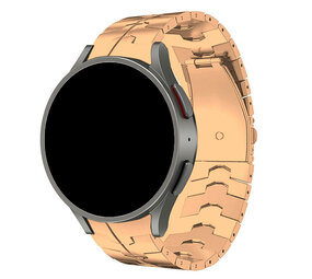 Strap-it Bracelet acier solidité Samsung Galaxy Watch 4 44mm (or rose)