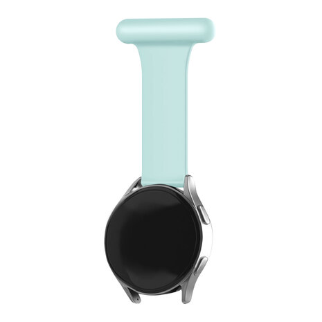 Strap-it Strap-it Bracelet pour infirmière Samsung Galaxy Watch 4 Classic 46mm (bleu vert)