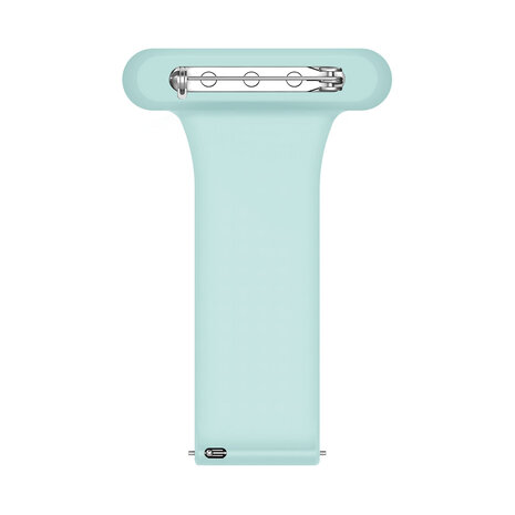 Strap-it Strap-it Bracelet pour infirmière Samsung Galaxy Watch 4 Classic 46mm (bleu vert)