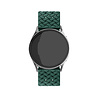 Strap-it Strap-it Bracelet silicone tissé Samsung Galaxy Watch 4 40mm (vert foncé) Strap-it Strap-it Bracelet silicone tissé Samsung Galaxy Watch 4 40mm (vert foncé)