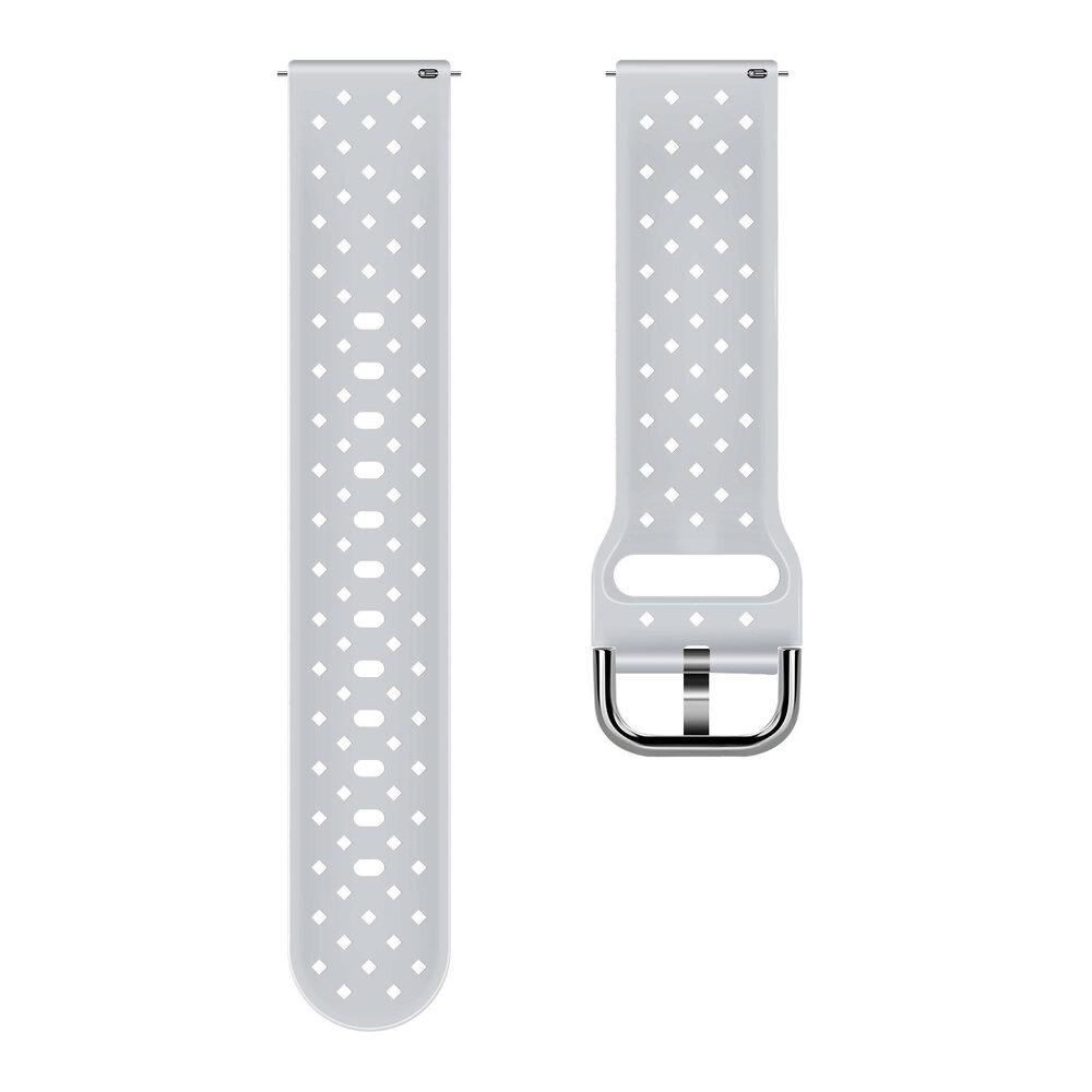 Strap-it Strap-it Bracelet silicone tissé Samsung Galaxy Watch 4 40mm (gris)