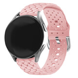 Strap-it Bracelet silicone tissé Samsung Galaxy Watch 4 Classic 42mm (rose)