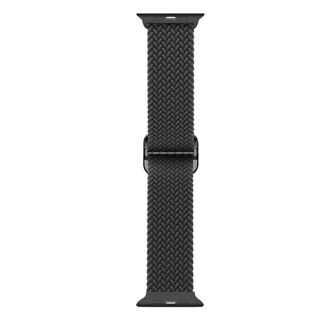 Strap-it Strap-it Bracelet nylon tressé Apple Watch (noir)