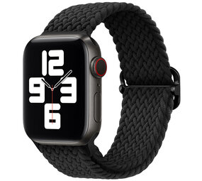 Strap-it Bracelet nylon tressé Apple Watch (noir)