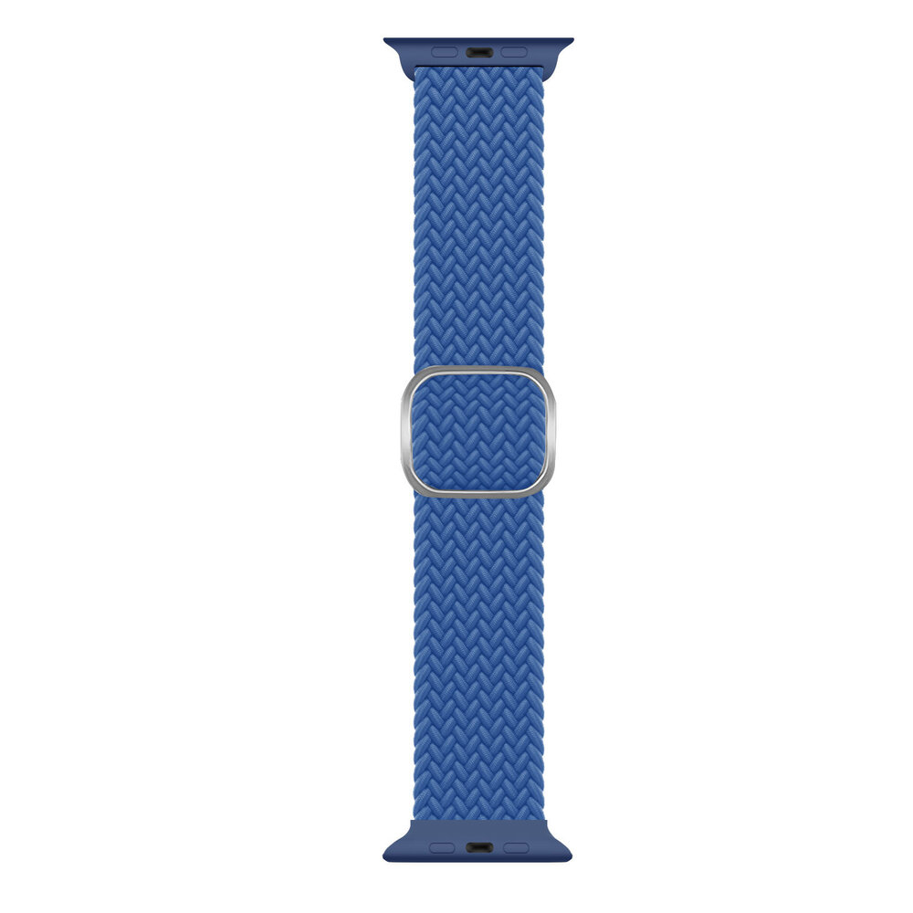 Strap-it Strap-it Bracelet nylon tressé Apple Watch (bleu)