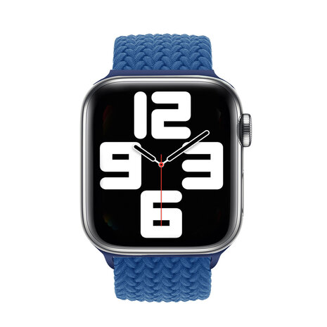 Strap-it Strap-it Bracelet nylon tressé Apple Watch (bleu)