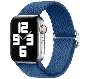 Strap-it Bracelet nylon tressé Apple Watch (bleu)