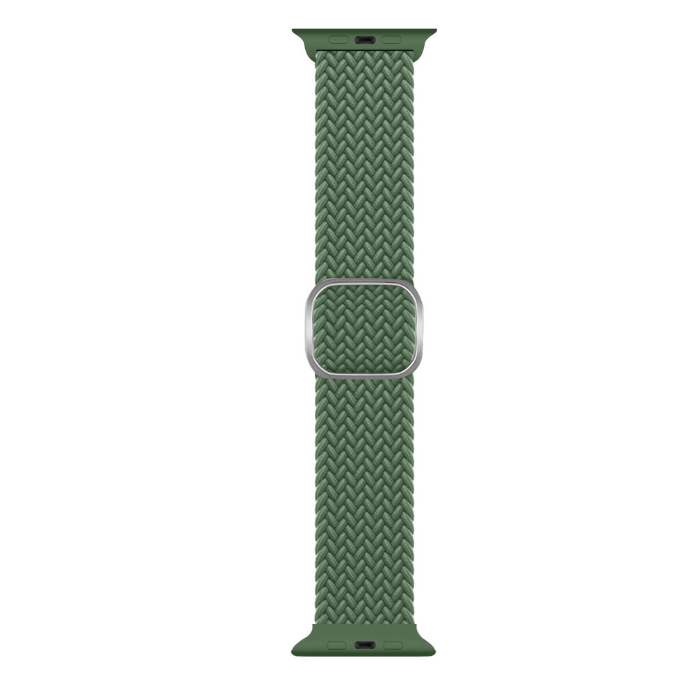 Strap-it Strap-it Bracelet nylon tressé Apple Watch (vert)