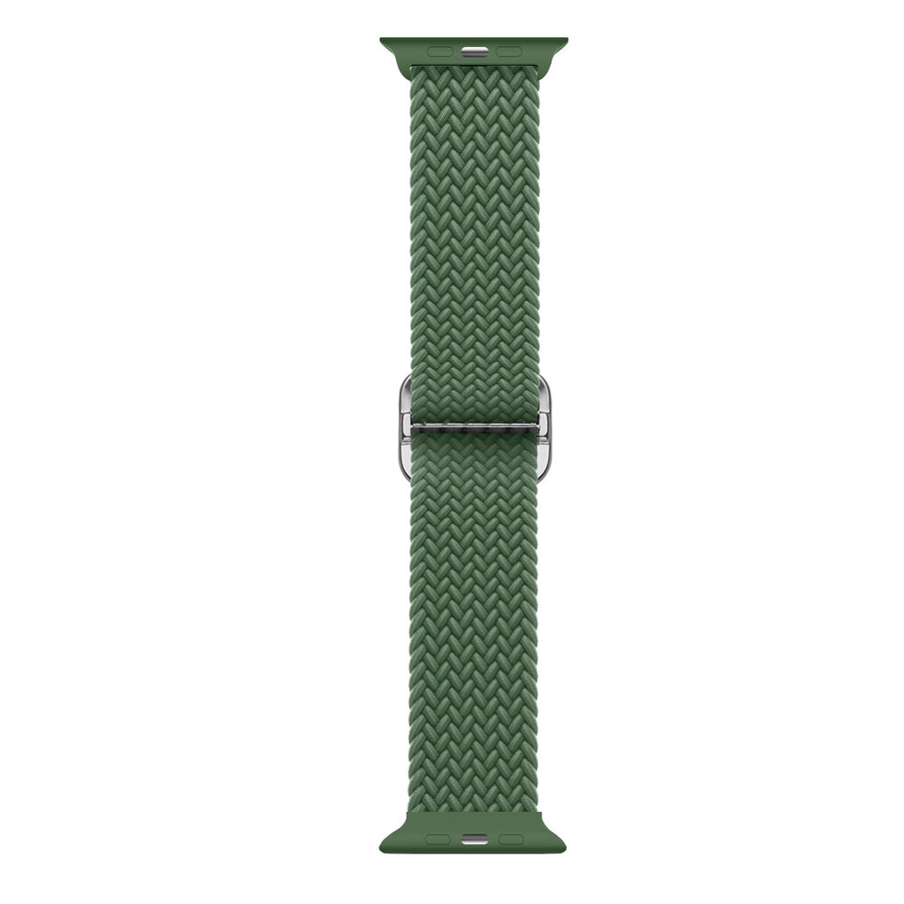 Strap-it Strap-it Bracelet nylon tressé Apple Watch (vert)