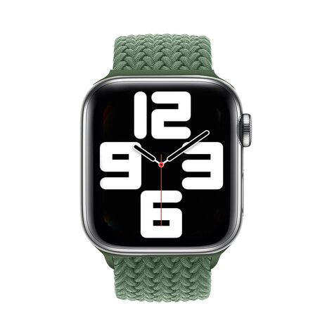 Strap-it Strap-it Bracelet nylon tressé Apple Watch (vert)