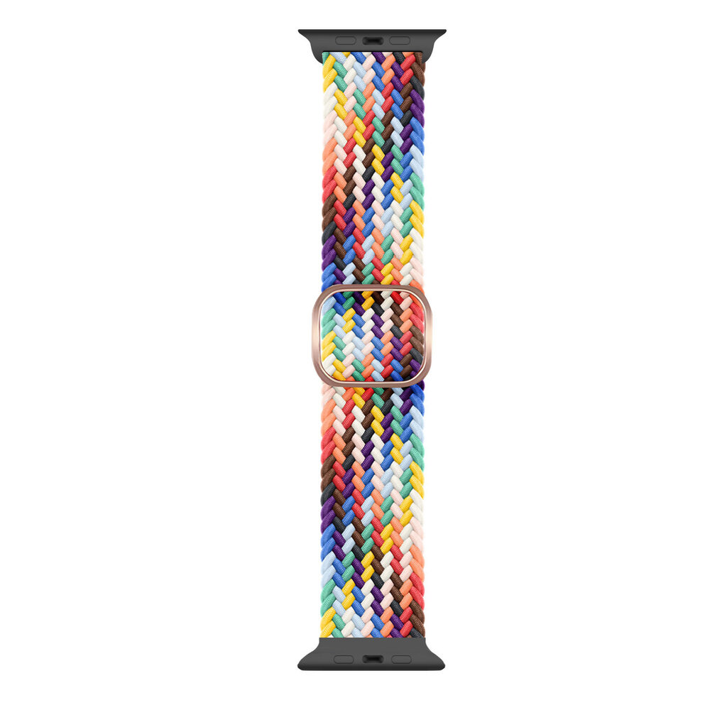 Strap-it Strap-it Bracelet nylon tressé Apple Watch (arc-en-ciel) Strap-it Strap-it Bracelet nylon tressé Apple Watch (arc-en-ciel)