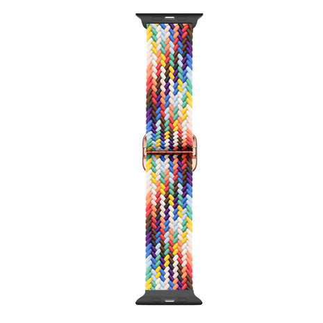 Strap-it Strap-it Bracelet nylon tressé Apple Watch (arc-en-ciel) Strap-it Strap-it Bracelet nylon tressé Apple Watch (arc-en-ciel)