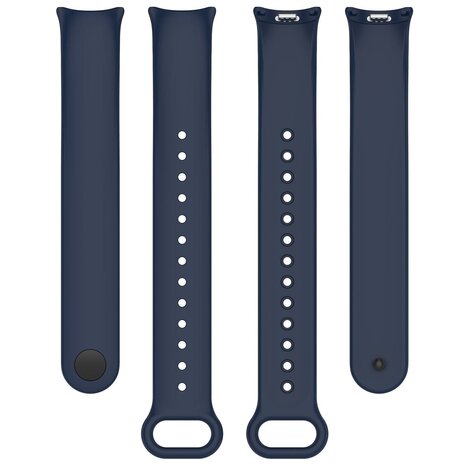Strap-it Strap-it Bracelet silicone Xiaomi Smart Band 8 (bleu foncé)