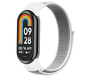Strap-it Bracelet nylon Xiaomi Smart Band 8 (gris)