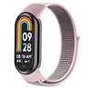 Strap-it Strap-it Bracelet nylon Xiaomi Smart Band 8 (rose/gris) Strap-it Strap-it Bracelet nylon Xiaomi Smart Band 8 (rose/gris)