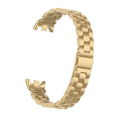 Strap-it Strap-it Bracelet acier Xiaomi Smart Band 8 (or rétro)